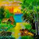 Handpainted Nature Scenery Wall Art